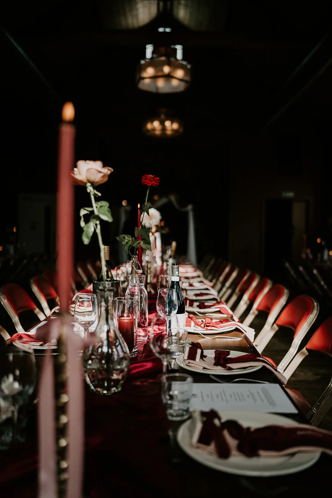 The tables are set and ready for feasting