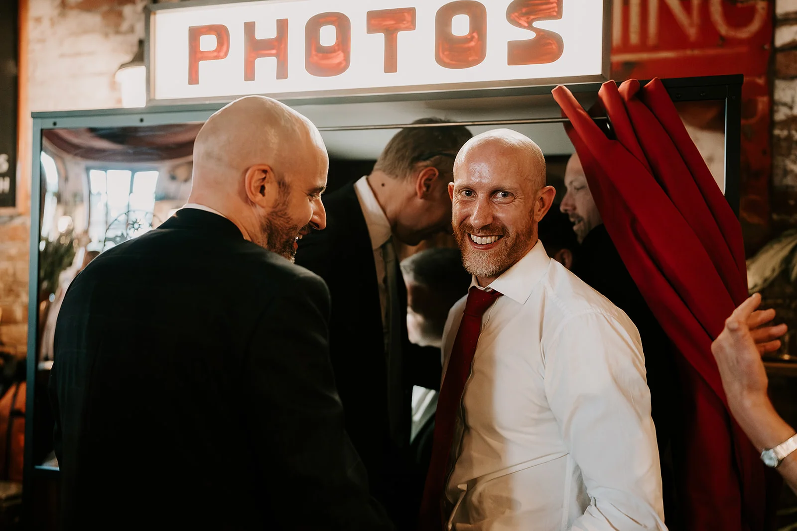 Waiting for the photobooth