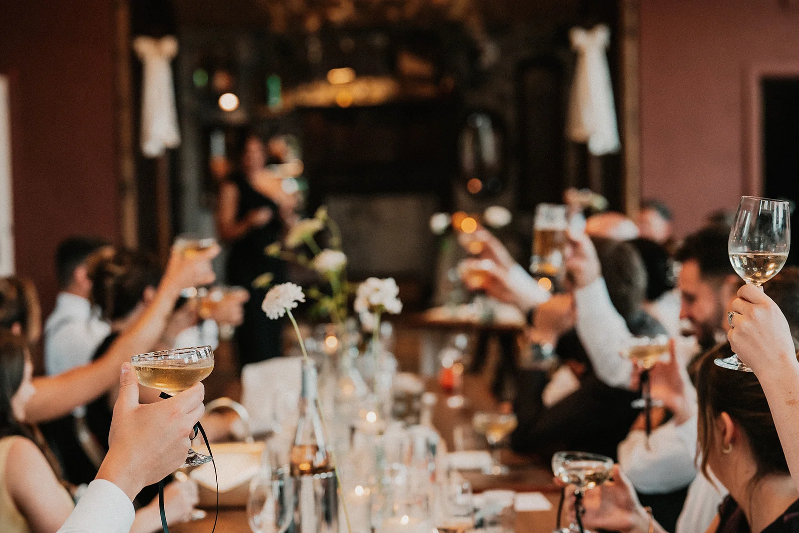 Cheers to the bride and groom