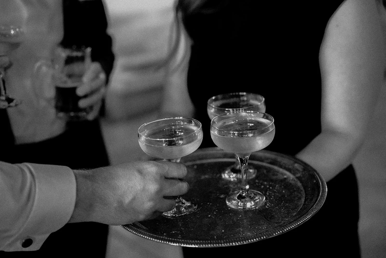 Glasses of champagne for everyone
