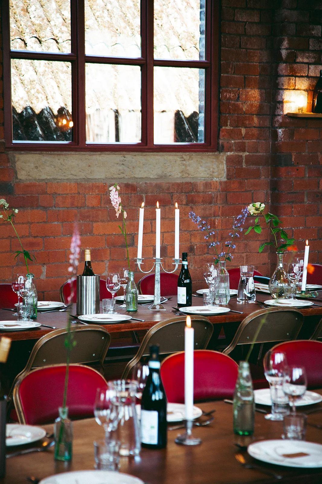 The tables are ready for feasting