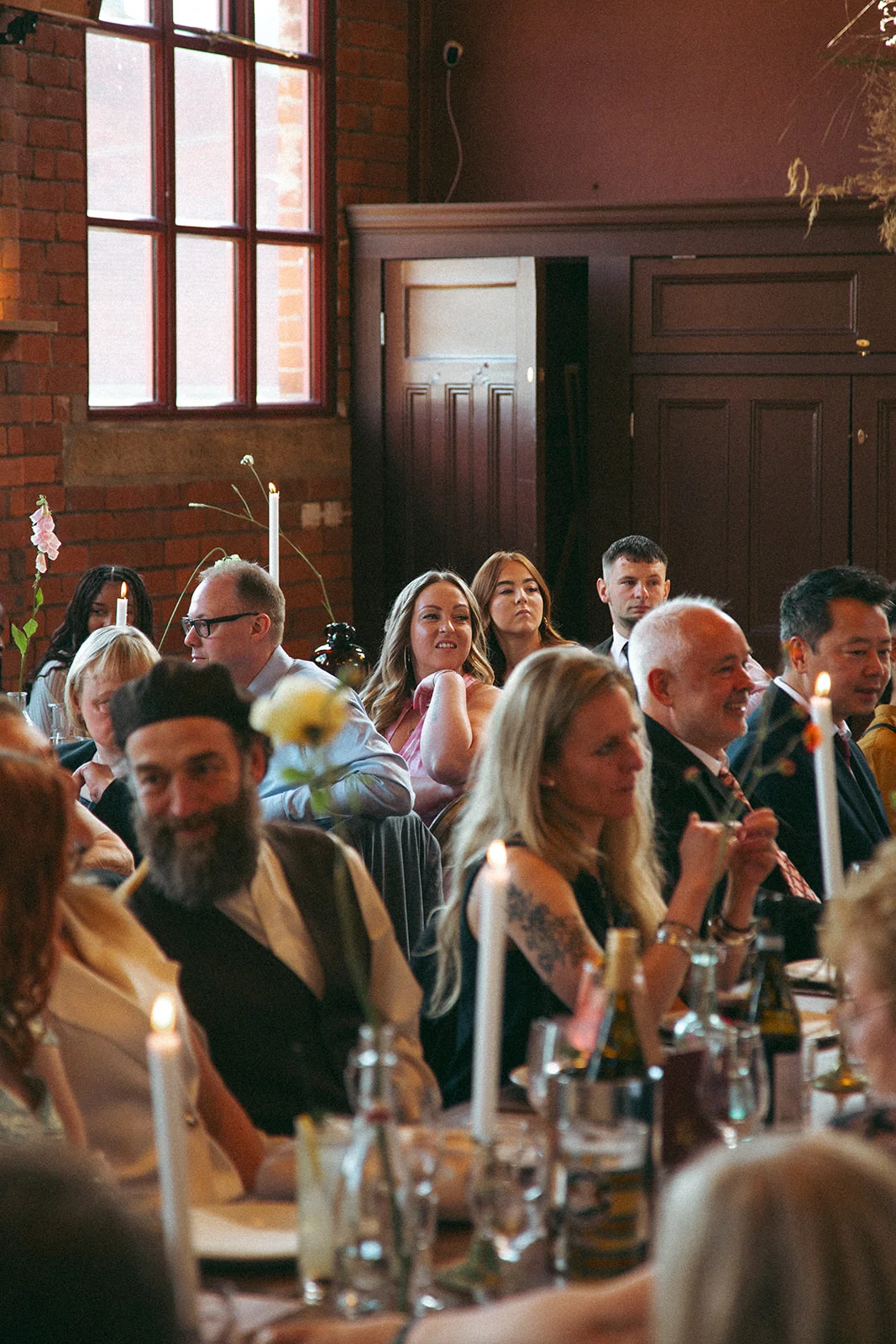Tables full of friends and family