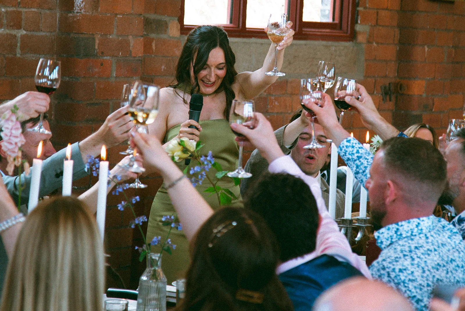 Cheers to the happy couple