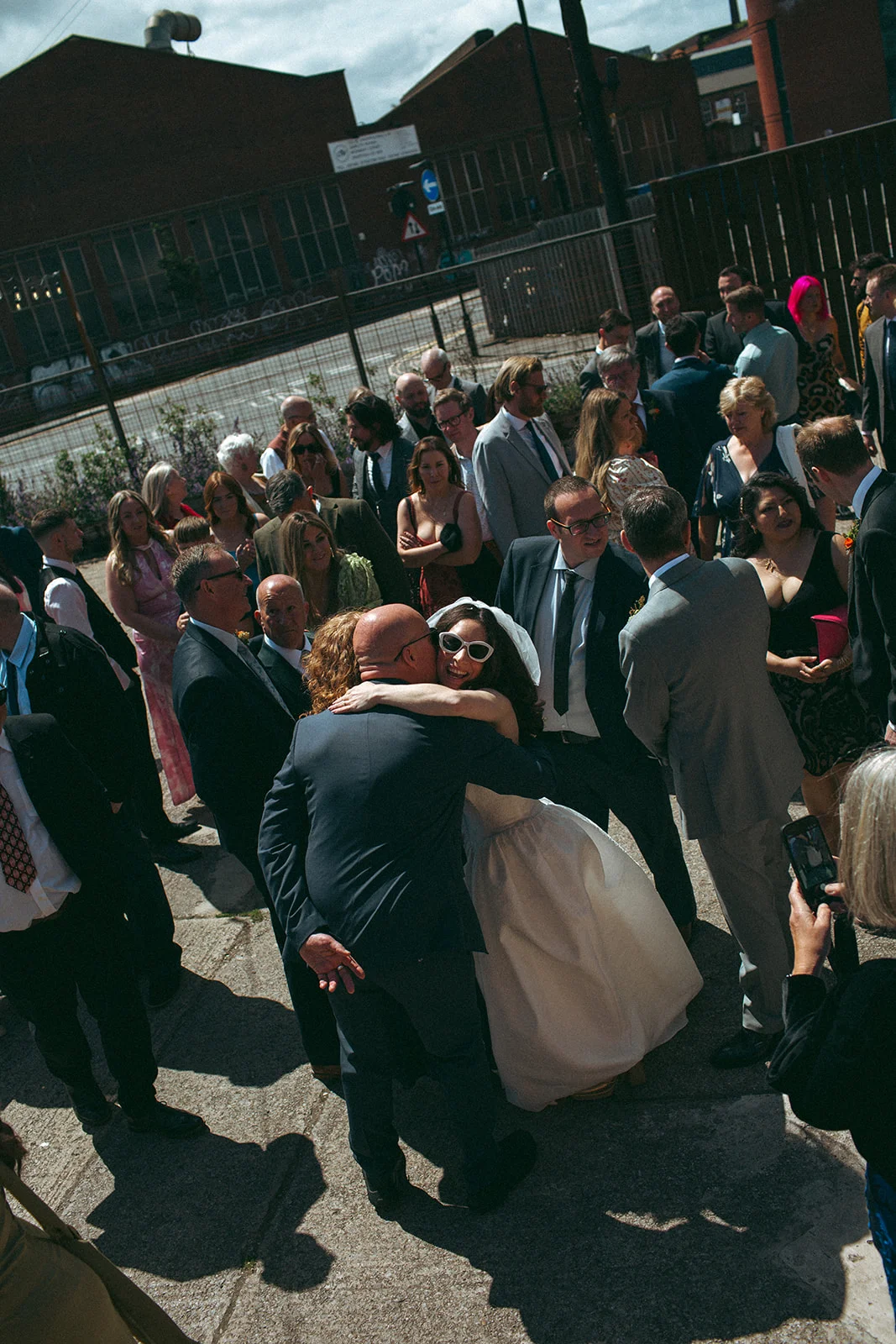 Hugs with loved ones