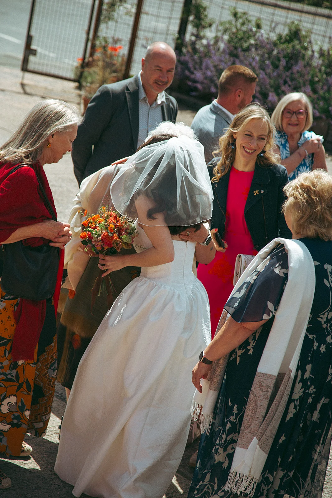 congratulations in the courtyard